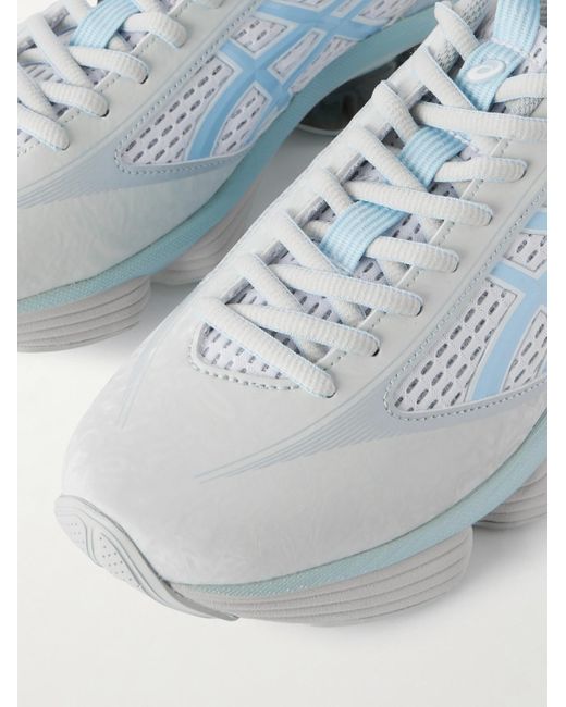 Asics Blue Us6-S Gel-Kinetic Fluent Rubber-Trimmed Mesh Sneakers for men