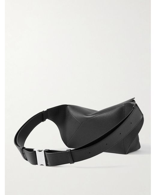 Loewe Black Puzzle Edge Small Full-Grain Leather Belt Bag for men