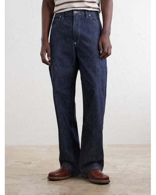 Neighborhood Blue Straight-Leg Jeans for men