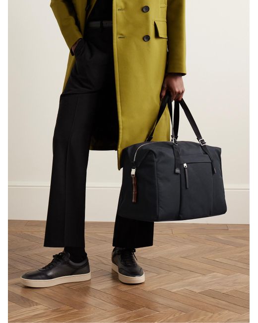 Paul Smith Black Leather-trimmed Shell Holdall for men