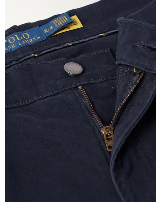 Polo Ralph Lauren Blue Sullivan Slim-fit Straight-leg Cotton-blend Trousers for men