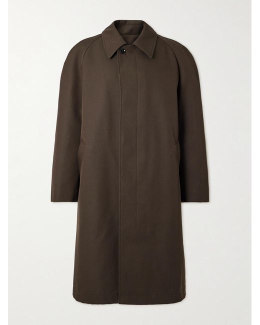Lemaire Brown Wool-Blend Car Coat for men