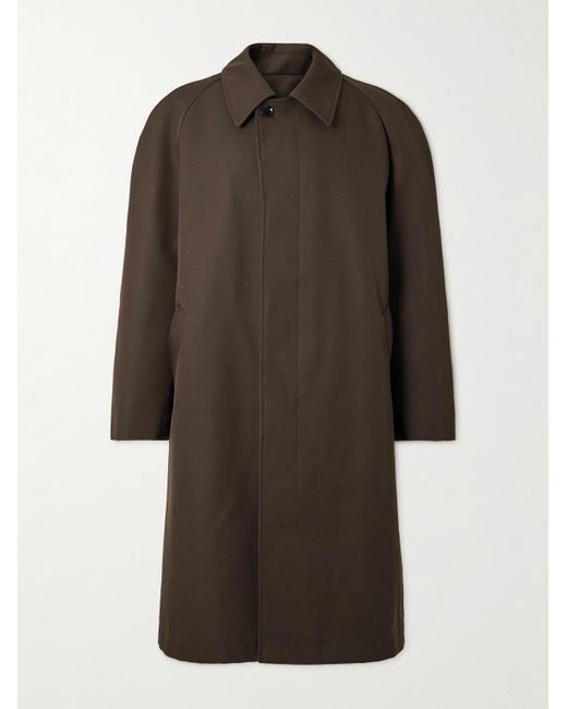 Lemaire Brown Wool-Blend Car Coat for men