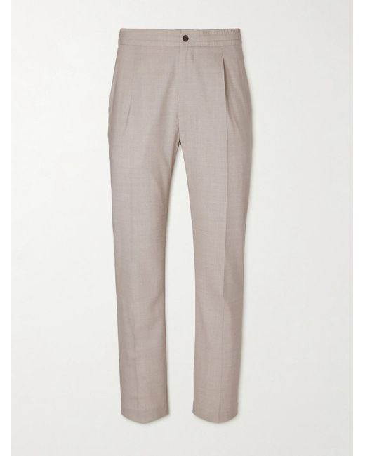Dunhill Gray Tapered Super 130s Wool Trousers for men