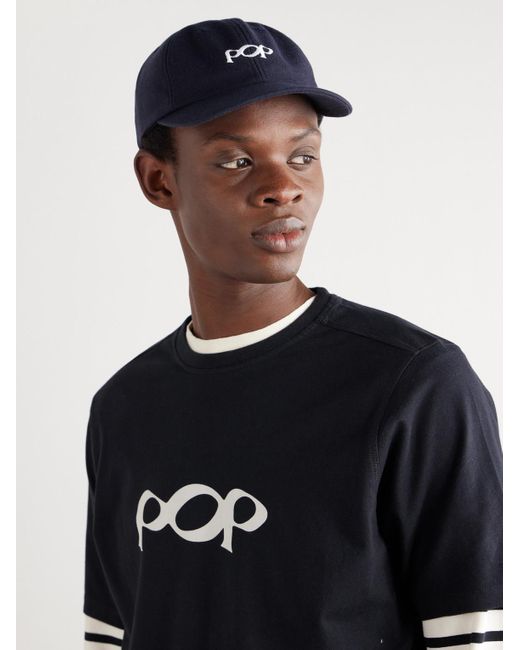 Pop Trading Co. Blue Bob Logo-embroidered Cotton-twill Baseball Cap