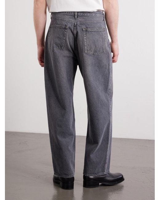 A.PRESSE Gray Wide-Leg Jeans for men