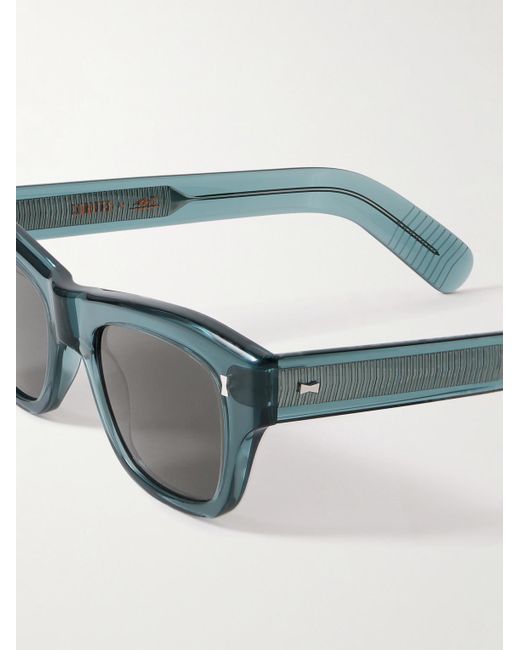 Mr P. Blue Cubitts Carlisle D-frame Acetate Sunglasses for men
