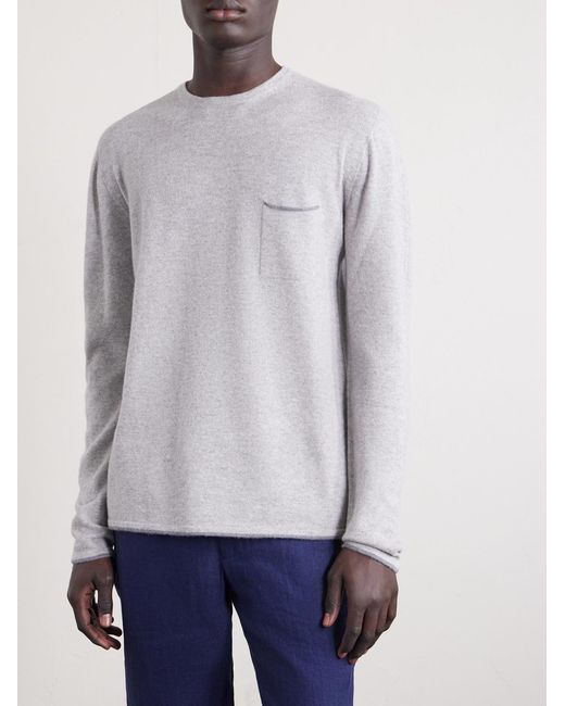 Sease White Shore Cashmere Sweater for men