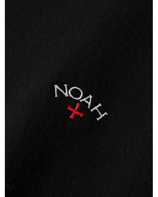 Felpa in jersey di cotone con logo ricamato Core di Noah NYC in Black da Uomo