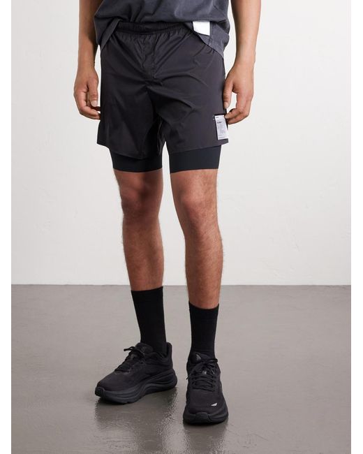 Satisfy 8&Quot; Slim-Fit Layered Techsilk And Justice&Trade; Coldblack&Reg; Shorts for men