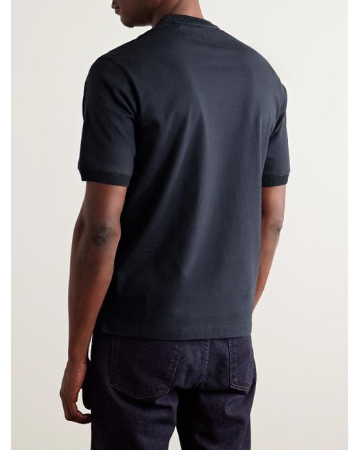 T-Shirt di Canali in Blue da Uomo