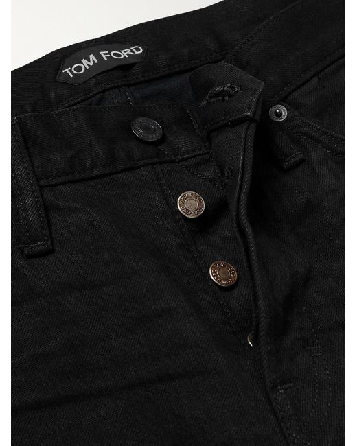 Tom Ford Black Slim-Fit Selvedge Jeans for men