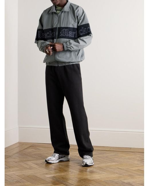 Wacko Maria Logo-Embroidered Colour-Block Nylon Track Jacket in  