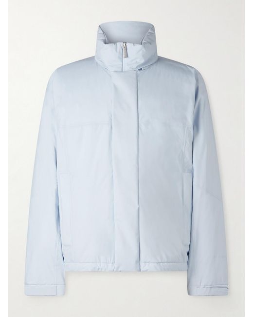 Laminar Blue Padded Shell Hooded Jacket for men