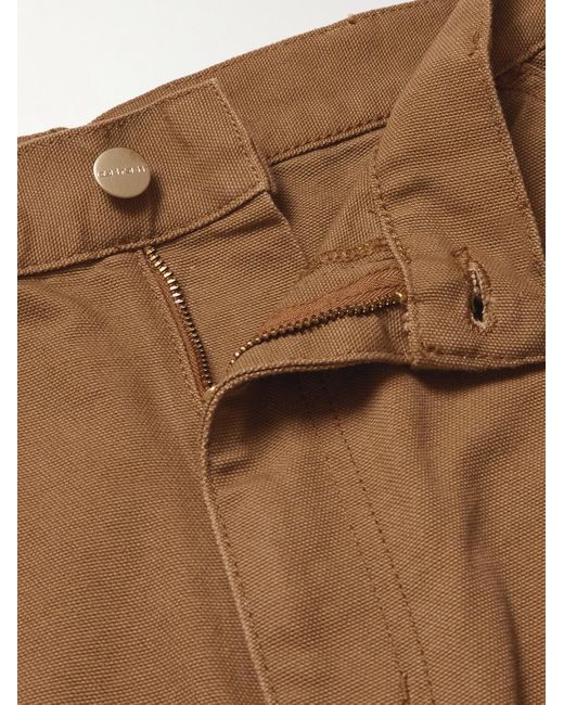Carhartt Natural Double Knee Straight-Leg Cotton-Canvas Carpenter Trousers for men