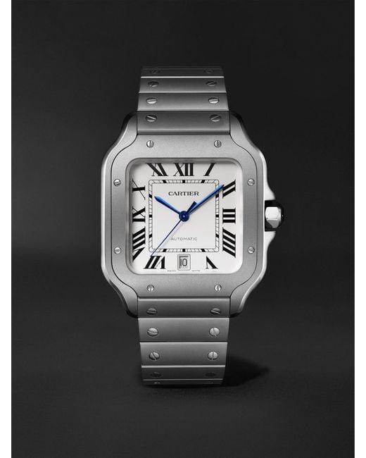 Cartier Black Santos De Large Automatic Titanium Watch, Ref. Wssa0089 for men