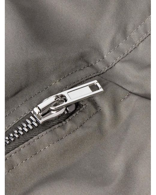 Rick Owens Gray Bauhaus Kinetix Cotton-faille Bomber Jacket for men