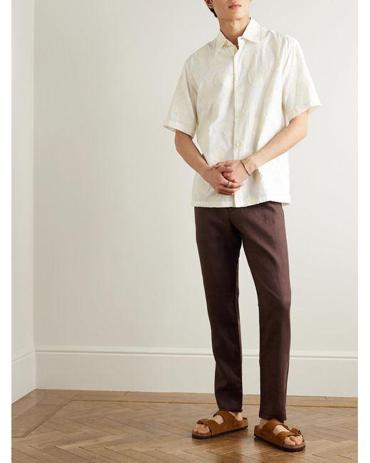 NN07 White Freddy 5715 Fil Coupé Organic Cotton Shirt for men