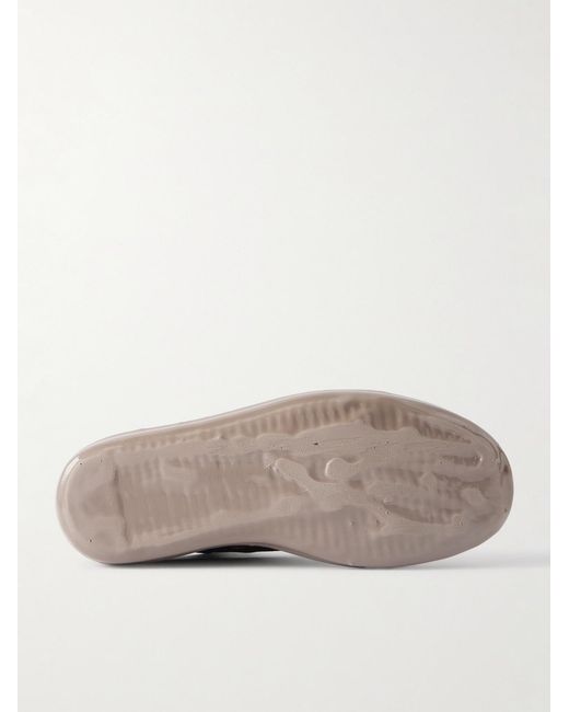 Rick Owens Black Lacquered-Denim Sneakers for men