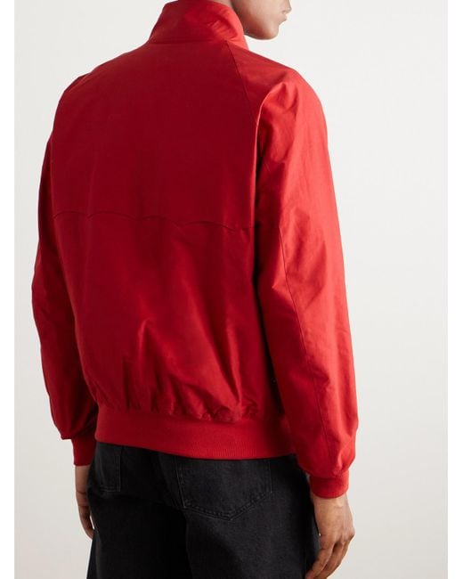 Baracuta Red G9 Cotton-blend Harrington Jacket for men