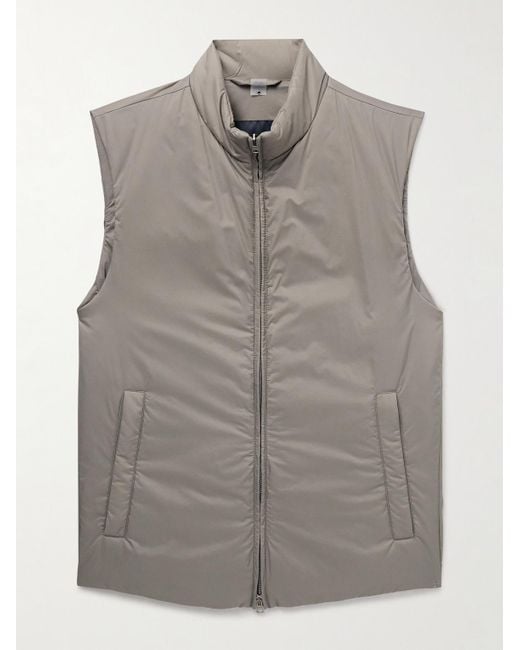 Herno Gray Padded Shell Gilet for men