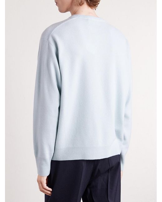 Ssstein White Wool Sweater for men