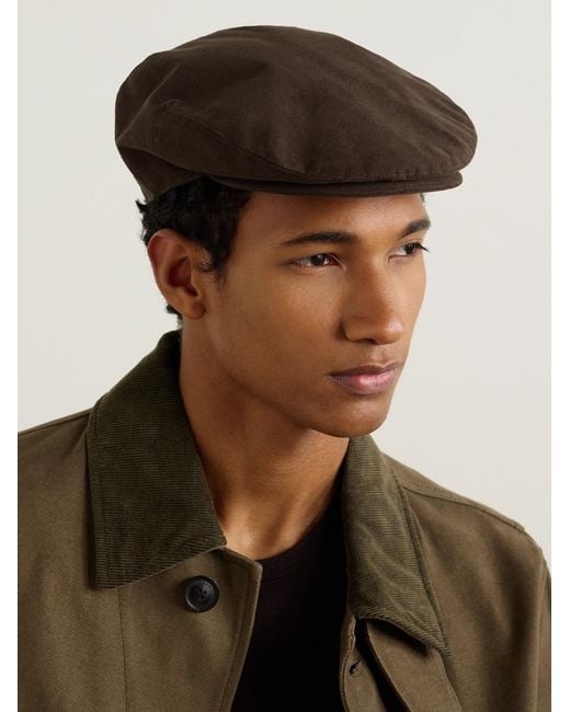 James Purdey & Sons Brown Litton Alcantara® Flat Cap