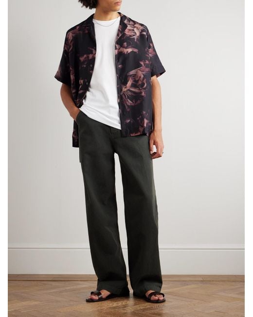 Dries Van Noten T-Shirt aus Baumwoll-Jersey in White für Herren