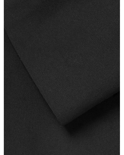 Blazer doppiopetto in lana grain de poudre di Dries Van Noten in Black da Uomo