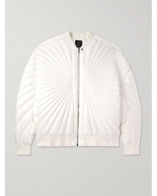 Rick Owens Natural Moncler Oversized Padded Quilted Shell Bomber Jacket for men