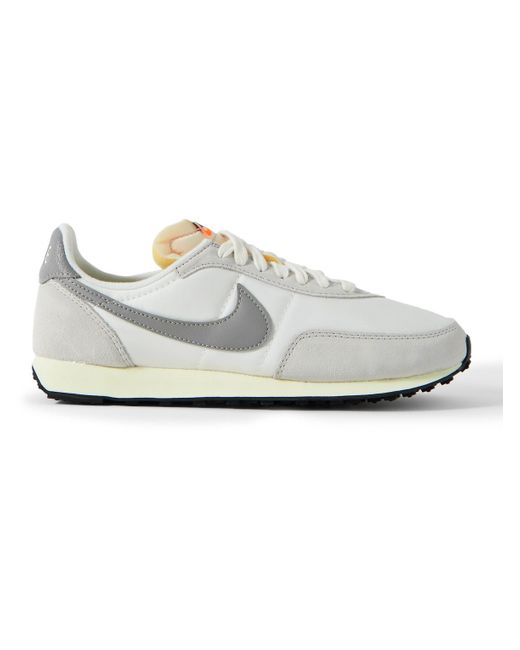 Nike Waffle 2 Se Leather And Suede-trimmed Nylon Sneakers in Gray for ...