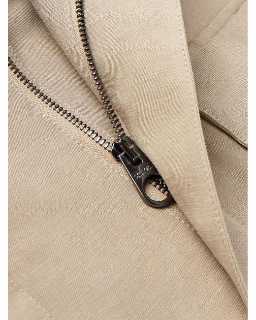 Loro Piana Natural Linen And Silk-Blend Field Jacket for men