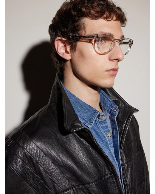 Saint Laurent Natural Sl 876 Round-Frame Acetate Optical Glasses for men