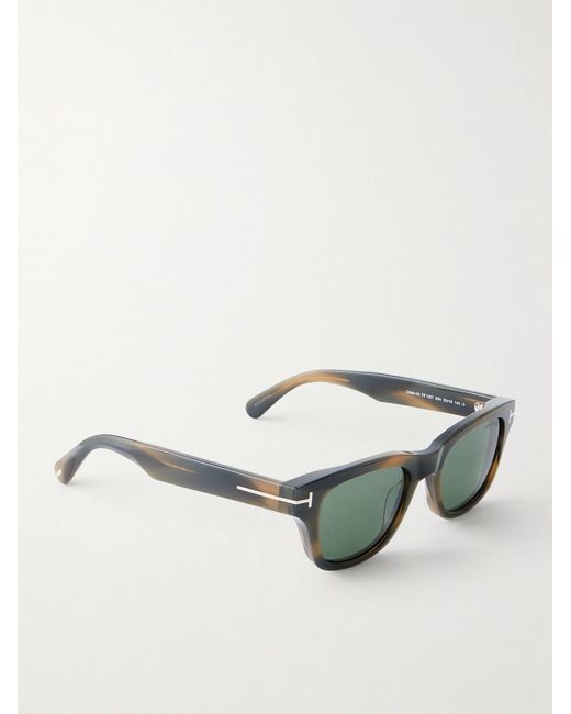 Tom Ford Green Caleb-02 Square-Frame Acetate Sunglasses for men
