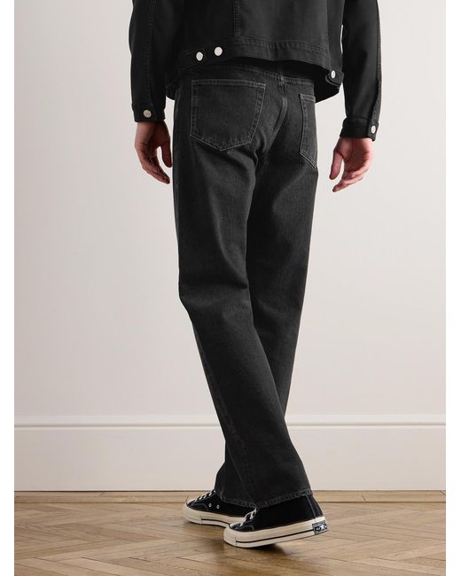 FRAME Black The Straight Slim-Fit Straight-Leg Jeans for men