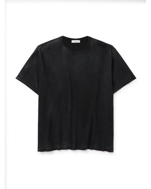 SSAM Black Organic Cotton-jersey T-shirt for men
