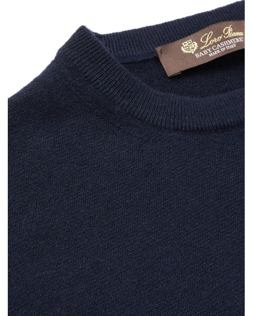 Loro Piana Blue Slim-Fit Baby Cashmere Sweater for men