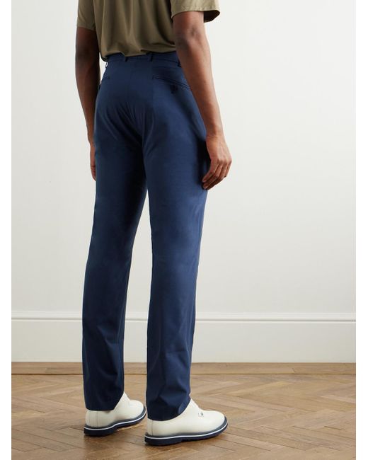 Peter Millar Blue Surge Straight-Leg Tech-Jersey Golf Trousers for men