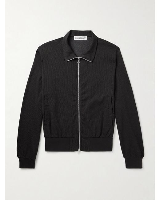 Our Legacy Black Mob Cotton-blend Track Jacket for men