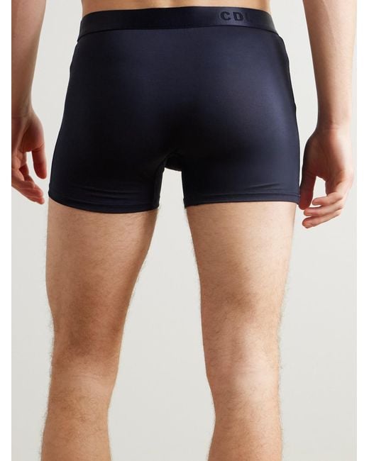 CDLP Blue Three-Pack Stretch-Lyocell Boxer Briefs for men