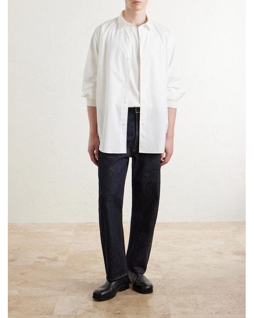 A.PRESSE White Cotton And Cashmere-Blend T-Shirt for men