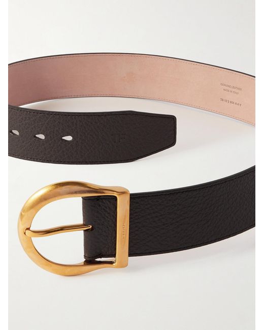 Tom Ford Brown 4Cm Full-Grain Leather Belt for men