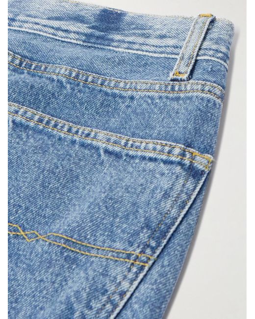 Greg Lauren Blue Straight-leg Patchwork Jeans for men