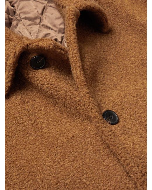 Dries Van Noten Brown Redmore Oversized Faux Shearling Coat for men