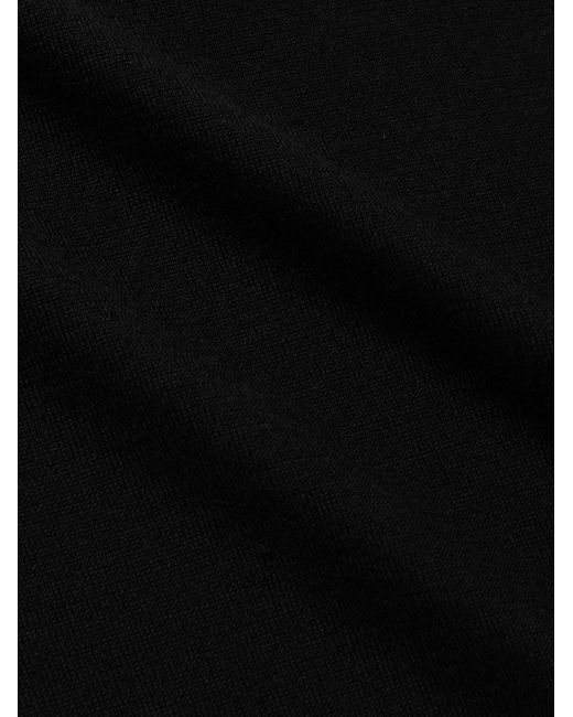 Zegna Black Cashmere And Silk-Blend Sweater for men