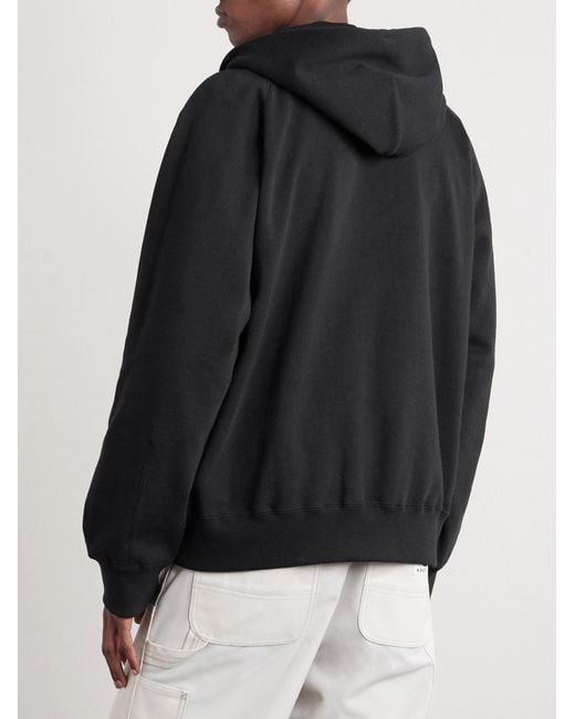Sacai Blue Carhartt Wip Logo-appliquéd Cotton-jersey Zip-up Hoodie for men