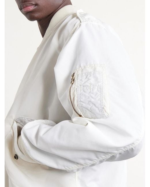 Remi Relief White Shell Blouson Jacket for men