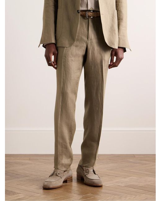 Christian Louboutin Natural Chambelimoc Suede Loafers for men