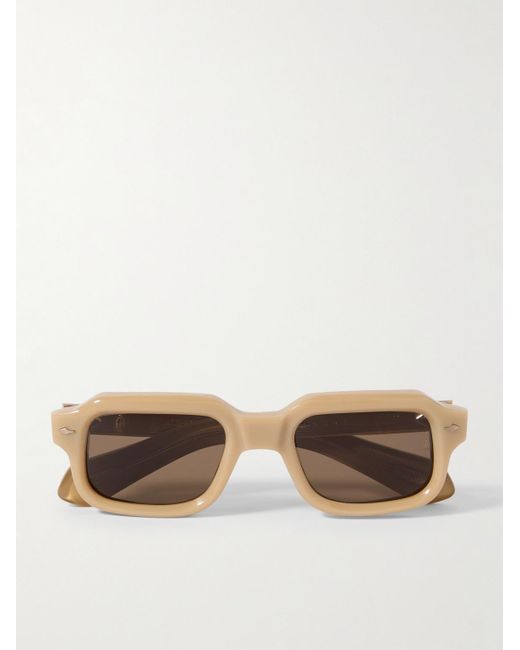 Jacques Marie Mage Natural Sandro Rectangular-Frame Acetate Sunglasses for men
