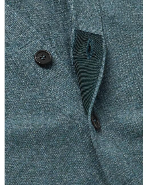 Sid Mashburn Blue Cashmere Cardigan for men